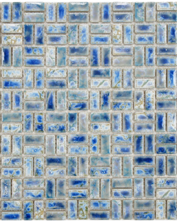 Arcadia Weave Neptune Blue Inch Porcelain Floor & Wall Tile