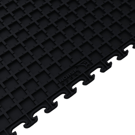 Norsk Stor NSMPRD6BLK Raised Diamond Multi Purpose PVC Flooring Black 6 Pack