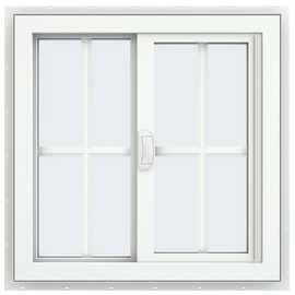 Series Left-Hand Sliding Vinyl Window with Grids