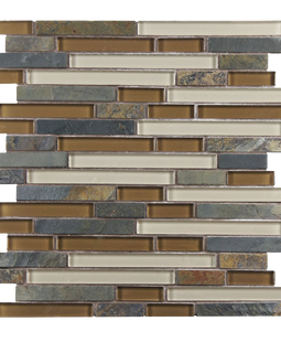 Sierra Piano Brixton 3-4 Inch Glass and Stone Mosaic Wall Tile