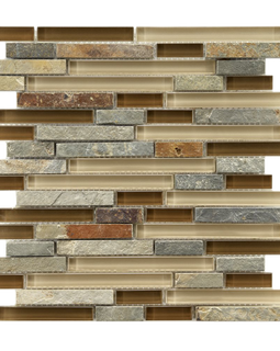 Sierra Piano Brixton 3-4 Inch Glass and Stone Mosaic Wall Tile
